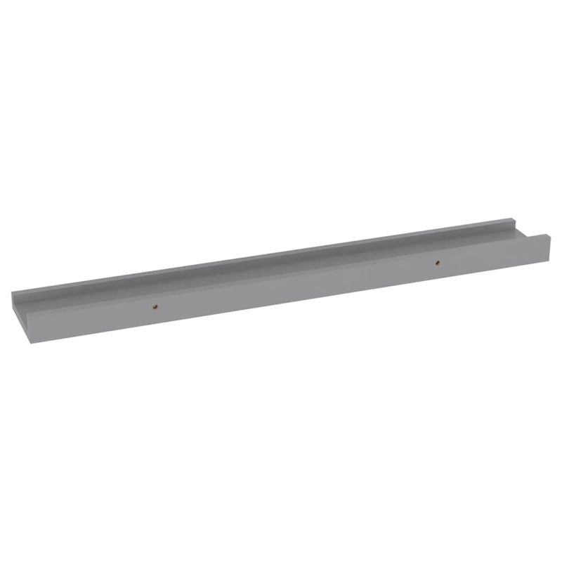 vidaXL 4 db szürke fali polc 60 x 9 x 3 cm