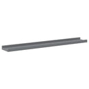 vidaXL 4 db szürke fali polc 80 x 9 x 3 cm