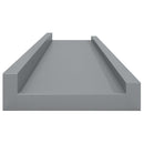vidaXL 4 db szürke fali polc 80 x 9 x 3 cm