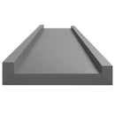 vidaXL 4 db szürke fali polc 100 x 9 x 3 cm