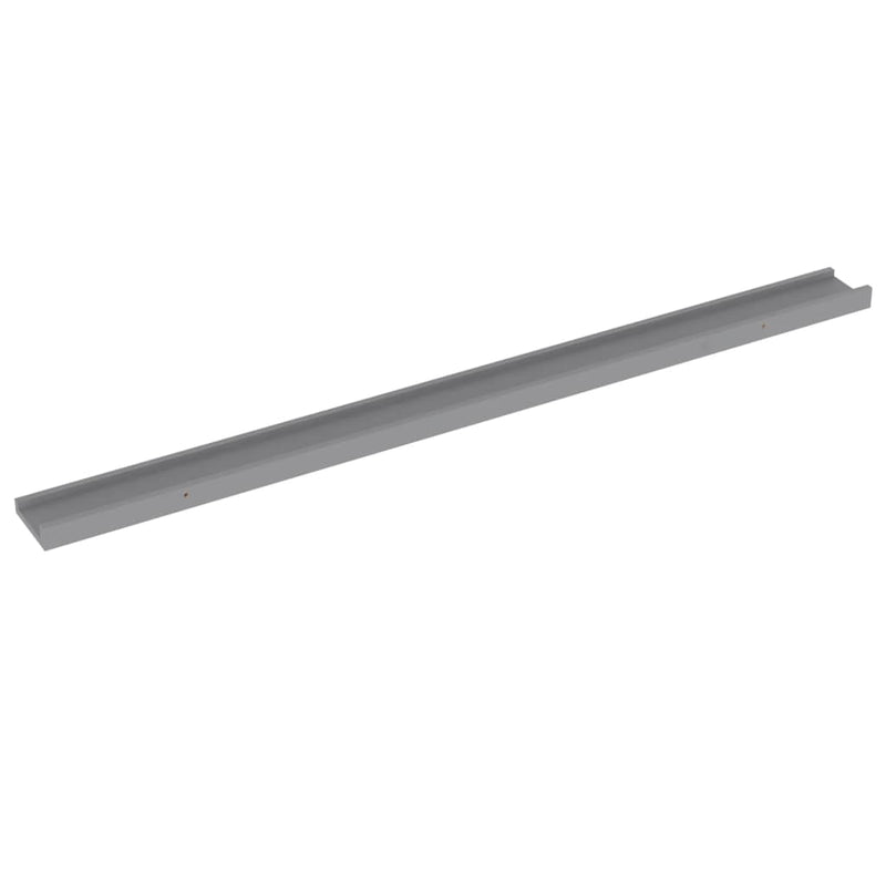 vidaXL 4 db szürke fali polc 115 x 9 x 3 cm