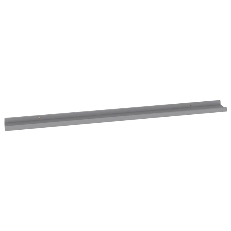 vidaXL 4 db szürke fali polc 115 x 9 x 3 cm