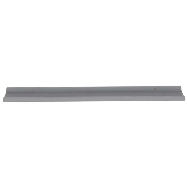 vidaXL 4 db szürke fali polc 115 x 9 x 3 cm