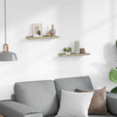 vidaXL 2 db sonoma tölgyfa fali polc 40 x 9 x 3 cm