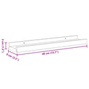 vidaXL 2 db sonoma tölgyfa fali polc 40 x 9 x 3 cm