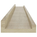 vidaXL 2 db sonoma tölgyfa fali polc 80 x 9 x 3 cm