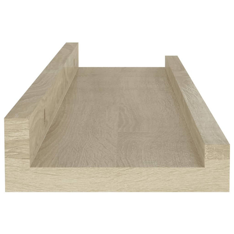 vidaXL 4 db sonoma tölgy színű fali polc 40 x 9 x 3 cm