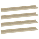 vidaXL 4 db sonoma tölgy színű fali polc 60 x 9 x 3 cm