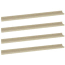 vidaXL 4 db sonoma tölgy színű fali polc 100 x 9 x 3 cm