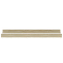 vidaXL 2 db fehér és sonoma tölgy színű fali polc 40 x 9 x 3 cm