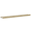 vidaXL 2 db fehér és sonoma tölgy színű fali polc 60 x 9 x 3 cm