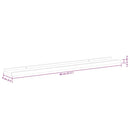 vidaXL 2 db fehér és sonoma tölgy színű fali polc 80 x 9 x 3 cm