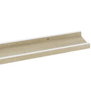 vidaXL 2 db fehér és sonoma tölgy színű fali polc 115 x 9 x 3 cm
