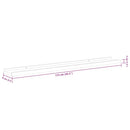 vidaXL 2 db fehér és sonoma tölgy színű fali polc 115 x 9 x 3 cm