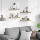 vidaXL 4 db fehér és sonoma tölgy színű fali polc 40 x 9 x 3 cm