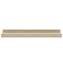 vidaXL 4 db fehér és sonoma tölgy színű fali polc 40 x 9 x 3 cm