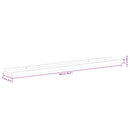 vidaXL 4 db fehér és sonoma tölgy színű fali polc 100 x 9 x 3 cm
