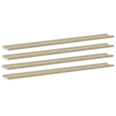 vidaXL 4 db fehér és sonoma tölgy színű fali polc 115 x 9 x 3 cm