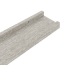 vidaXL 2 db betonszürke fali polc 40 x 9 x 3 cm