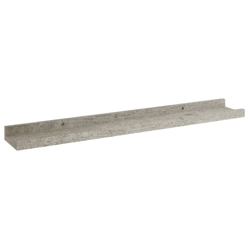 vidaXL 2 db betonszürke fali polc 60 x 9 x 3 cm