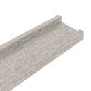 vidaXL 2 db betonszürke fali polc 60 x 9 x 3 cm