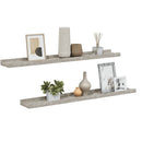 vidaXL 2 db betonszürke fali polc 80 x 9 x 3 cm