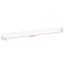 vidaXL 2 db betonszürke fali polc 80 x 9 x 3 cm
