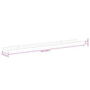 vidaXL 2 db betonszürke fali polc 100 x 9 x 3 cm