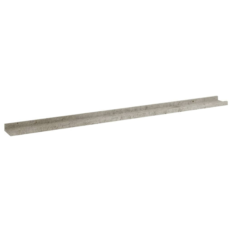vidaXL 2 db betonszürke fali polc 115 x 9 x 3 cm
