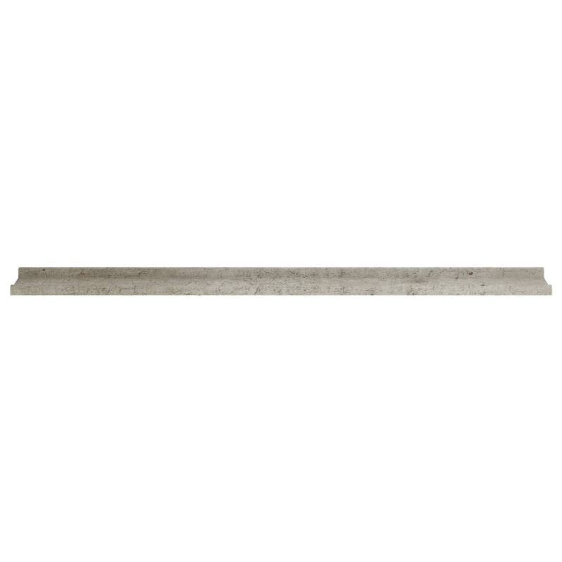 vidaXL 2 db betonszürke fali polc 115 x 9 x 3 cm