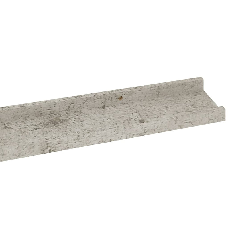 vidaXL 2 db betonszürke fali polc 115 x 9 x 3 cm