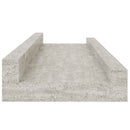 vidaXL 4 db betonszürke fali polc 40 x 9 x 3 cm