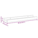 vidaXL 4 db betonszürke fali polc 40 x 9 x 3 cm