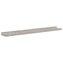 vidaXL 4 db betonszürke fali polc 80 x 9 x 3 cm