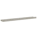 vidaXL 4 db betonszürke fali polc 80 x 9 x 3 cm