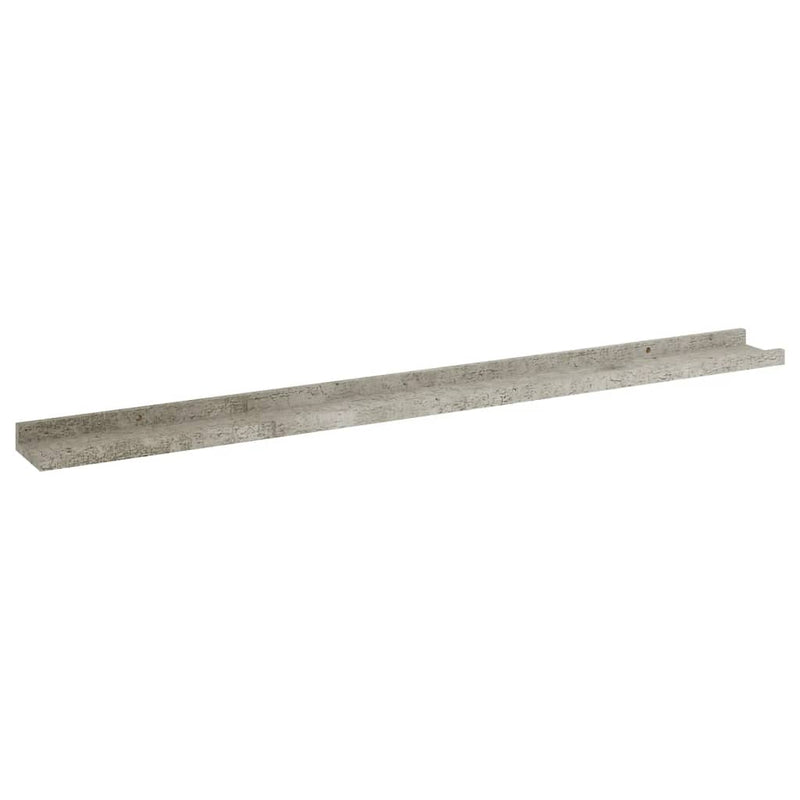 vidaXL 4 db betonszürke fali polc 100 x 9 x 3 cm