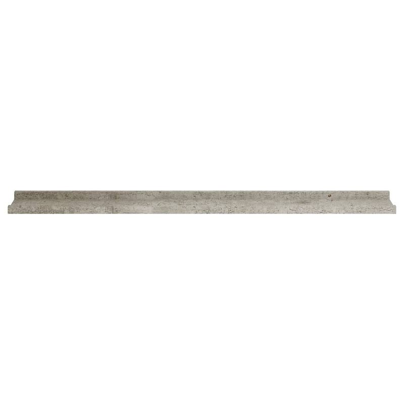 vidaXL 4 db betonszürke fali polc 100 x 9 x 3 cm