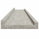 vidaXL 4 db betonszürke fali polc 100 x 9 x 3 cm
