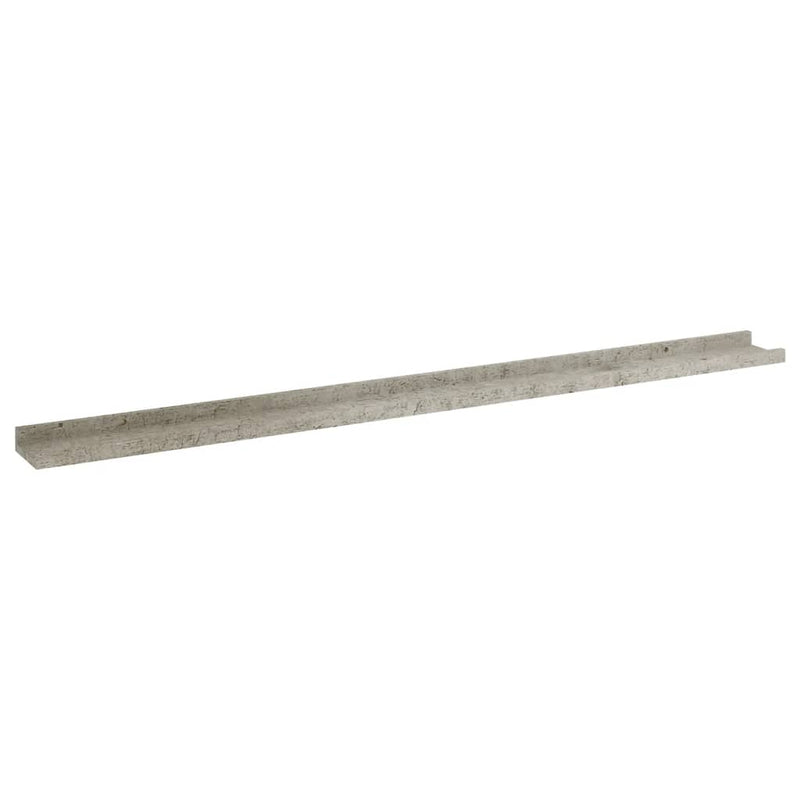vidaXL 4 db betonszürke fali polc 115 x 9 x 3 cm