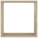 vidaXL 3 db sonoma tölgy fali kockapolc