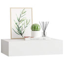 vidaXL fehér MDF falra szerelhető fiókos polc 40 x 23,5 x 10 cm