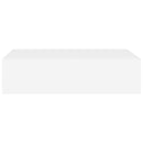 vidaXL 2 db fehér MDF falra szerelhető fiókos polc 40 x 23,5 x 10 cm