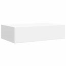vidaXL 2 db fehér MDF falra szerelhető fiókos polc 40 x 23,5 x 10 cm