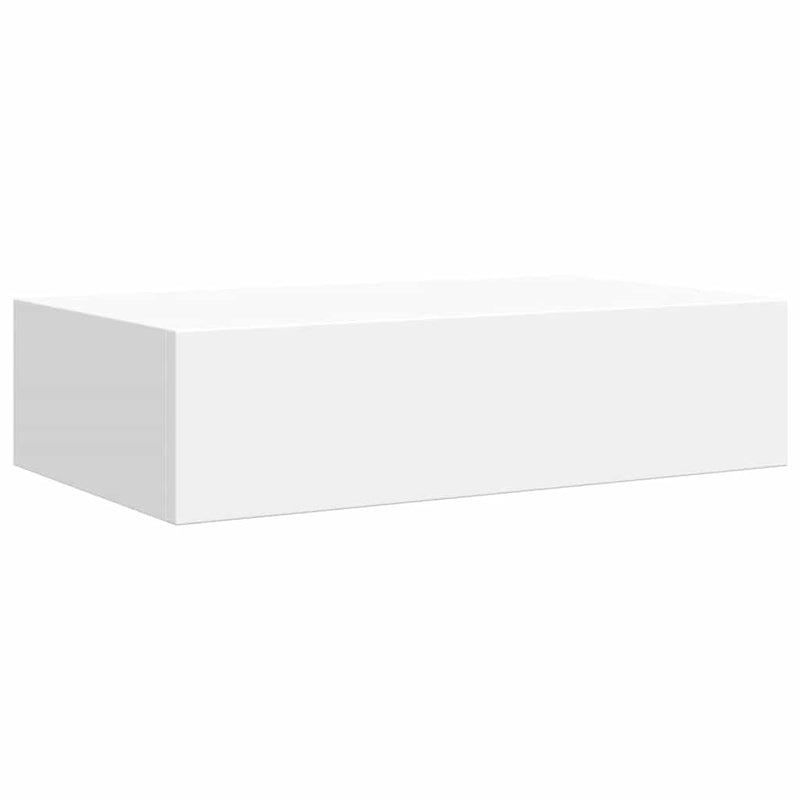 vidaXL 2 db fehér MDF falra szerelhető fiókos polc 40 x 23,5 x 10 cm
