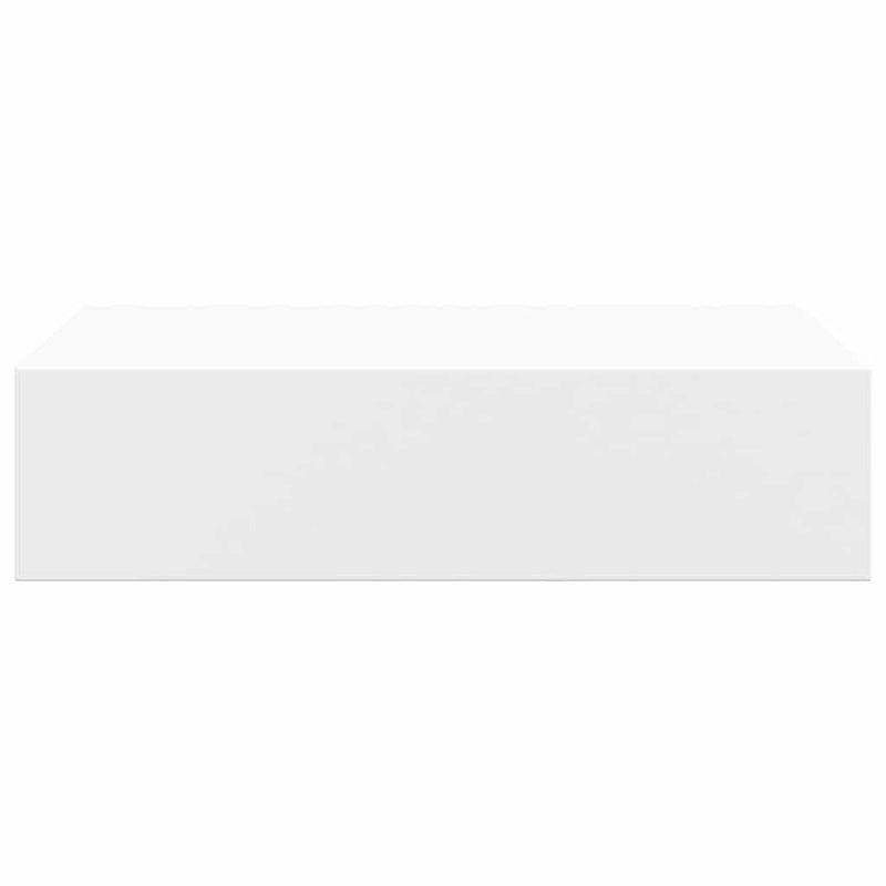 vidaXL 2 db fehér MDF falra szerelhető fiókos polc 40 x 23,5 x 10 cm