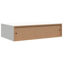 vidaXL 2 db fehér MDF falra szerelhető fiókos polc 40 x 23,5 x 10 cm