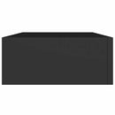 vidaXL 2 db fekete MDF falra szerelhető fiókos polc 40 x 23,5 x 10 cm