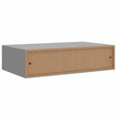 vidaXL 2 db szürke MDF falra szerelhető fiókos polc 40 x 23,5 x 10 cm