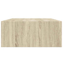 vidaXL 2 db tölgyszínű MDF falra szerelhető fiókos polc 40x23,5x10 cm