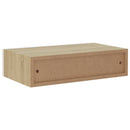 vidaXL 2 db tölgyszínű és fehér MDF fiókos fali polc 40 x 23,5 x 10 cm